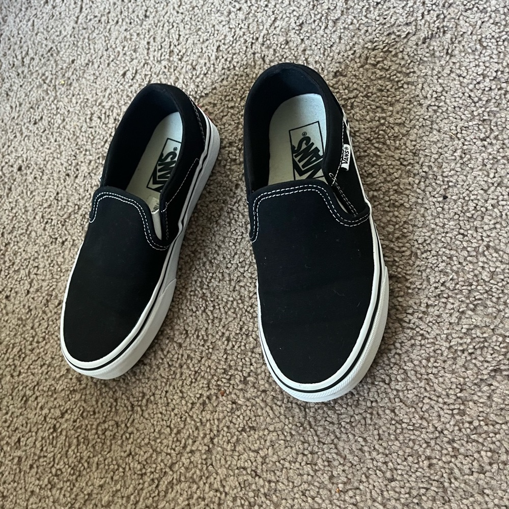 Black slip on vans